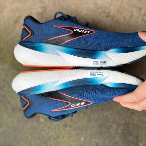 Brooks Glycerin 21 Running Shoes Men’s Sz 10 Blue Black Neutral Cushion - Picture 5 of 9